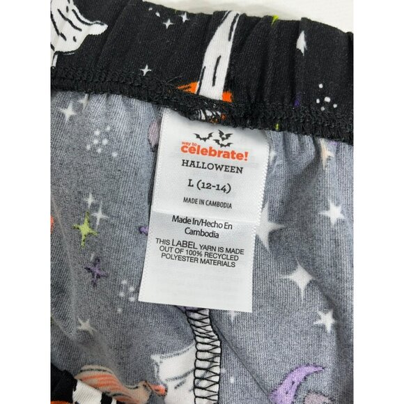 Womens Halloween GHOSTS Pajama 2 Piece Set Top & Shorts Large - Picture 8 of 8